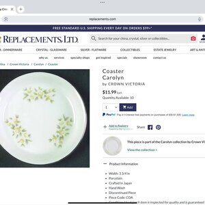 Crown Victoria - Carolyn - coasters - set of 4